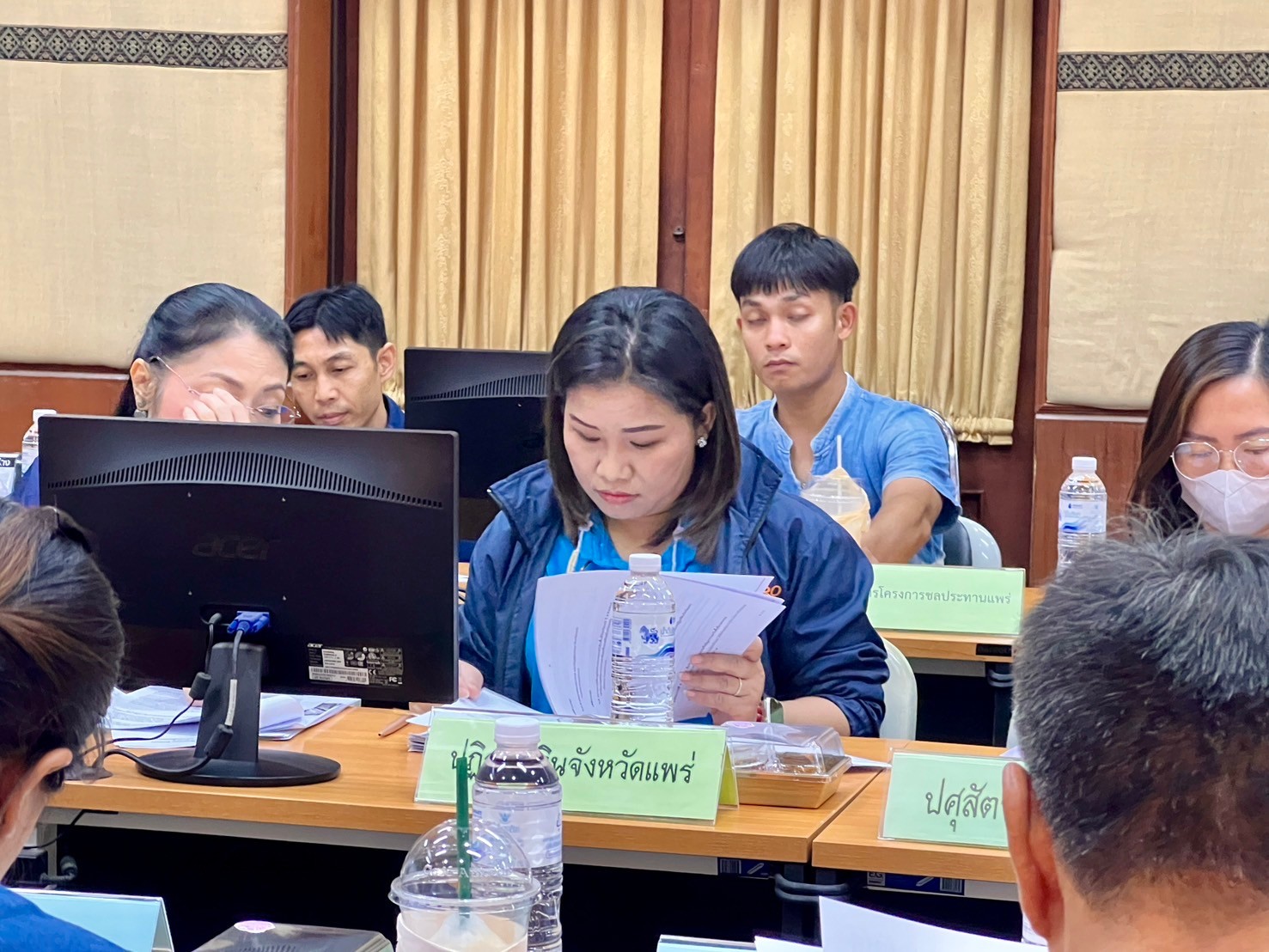 title - ส.ป.ก.แพร่ ร่วมการประชุมคณะทำงานป้องกันและเฝ้าระวังการเผาในพื้นที่เกษตรกรรม ระดับจังหวัดแพร่